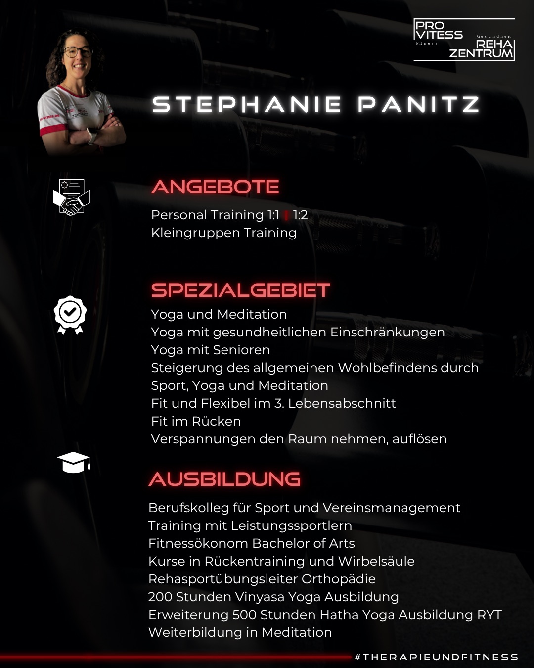 Stephanie Panitz, Personal Trainer im Pro Vitess Leonberg